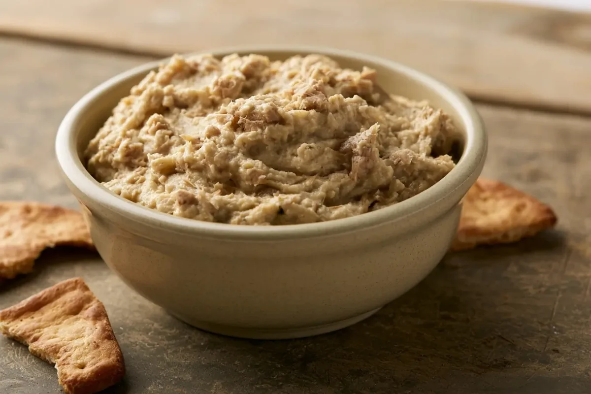 Hummus de atún fácil y económico para tu aperitivo
