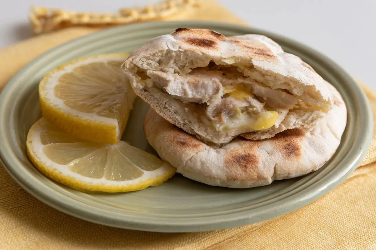 Mini pitas de pollo al limón: receta fácil y original