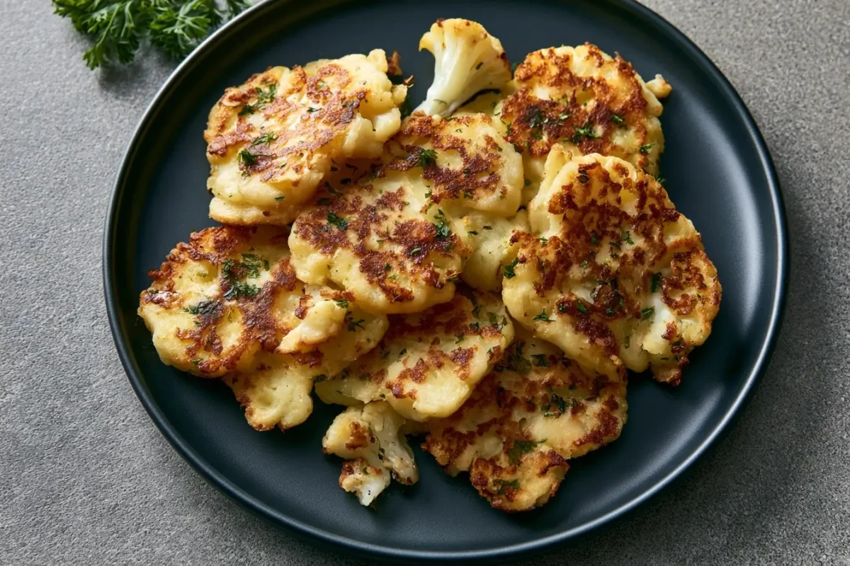 Deliciosos buñuelos de coliflor en Airfryer para aperitivos