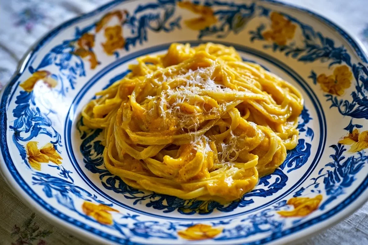 Pasta con calabaza estilo carbonara: receta otoñal fácil
