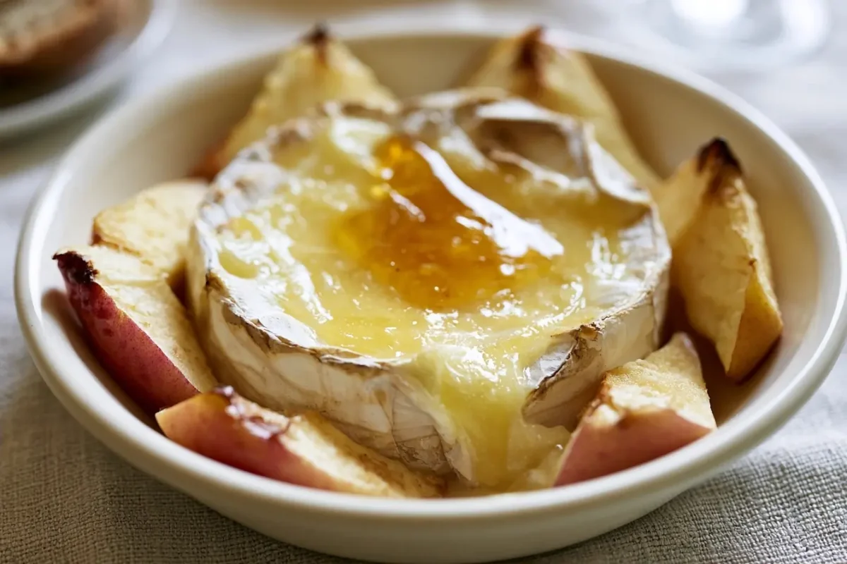 Camembert al horno con miel y manzana: receta fácil y rápida
